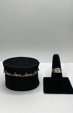 Pulseira e anel de prata esterlina 0,925 pacote com 2 joias 15,0 g comprar usado  Enviando para Brazil