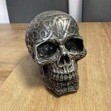Silver colour skull for sale  MANCHESTER