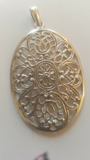 Pendentif argent ovale d'occasion  Paris XX