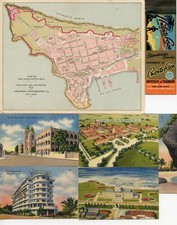 7 FOTO WALDROP 1914 MAPA DE SAN JUAN PORTO RICO CARTÃO POSTAL LIVRO DE FÓSFOROS TURISMO PLUS comprar usado  Enviando para Brazil