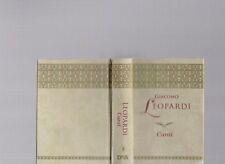 Giacomo leopardi canti usato  Roma