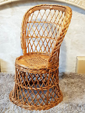 Vintage woven wicker for sale  CLACTON-ON-SEA