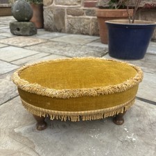 Footstool yellow vintage for sale  DERBY