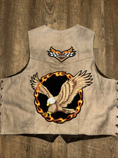 Leather motorcycle vest for sale  Greenwood