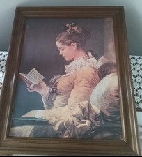 Wandbild junge leserin gebraucht kaufen  Bitburg