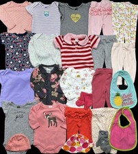Lote de roupas conjunto calças oufits camisas Carter's GAP bebê menina recém-nascida pacote comprar usado  Enviando para Brazil
