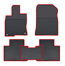 Tapetes de assoalho de borracha Lwope Fits 2022-2023 Honda Civic 5 peças preto com vermelho para todas as condições climáticas comprar usado  Enviando para Brazil