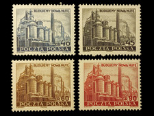 POLSKA Fi 550-553 * 1951 Nowa Huta, używany na sprzedaż  PL