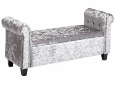 Crushed velvet ottoman for sale  BIRMINGHAM