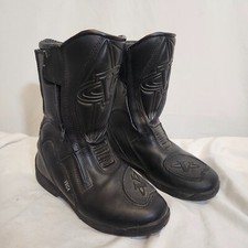 Botas femininas Vega Touring de motocicleta tamanho 9 couro preto zíper duplo novas comprar usado  Enviando para Brazil