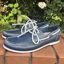 Mocassins Rockport Boat Shoes femininos EUA 6 M couro azul Adiprene da Adidas Deck comprar usado  Enviando para Brazil