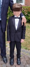 Boys tuxedo black for sale  LONDON