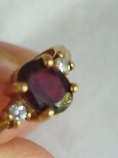 Bague plaqué grenat d'occasion  Caen