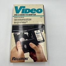 ADAPTADOR DE CASSETE RECOTON VHS-C ~ REPRODUZA VHS-C EM VHS PADRÃO VCR comprar usado  Enviando para Brazil