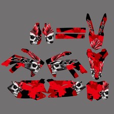 Adesivo de fundo Team Graphics para Honda CRF450R 2009-2012 CRF250R 10-13 comprar usado  Enviando para Brazil