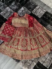 Bridal lehnga maroon for sale  LEEDS
