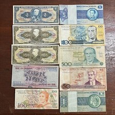 Lote 10 Notas Brasil Antigas - Cédulas Antigas - 062533 comprar usado  Brasil 