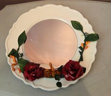White floral mirror for sale  Council Bluffs