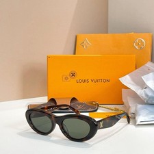 Óculos de sol Louis Vuitton Z1983E masculino casual oval externo concha de tartaruga comprar usado  Enviando para Brazil