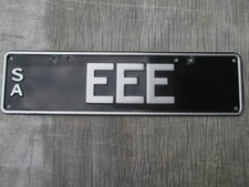 Placa de licença 2019 South Australia slimline personalizada EEE prata/preta comprar usado  Enviando para Brazil