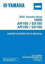 Yamaha Boat OWNER’S/OPERATOR’S MANUAL Book Guide 2021 Modelo AR190 comprar usado  Enviando para Brazil