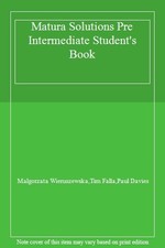 Matura Solutions Pre Intermediate Student's Book By Malgorzata W na sprzedaż  Wysyłka do Poland