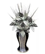 Black silver vase for sale  LONDON