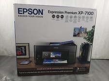 Usado, Nova impressora digitalizadora fotocópia colorida jato de tinta sem fio Epson Premium XP-7100 - 70% comprar usado  Enviando para Brazil