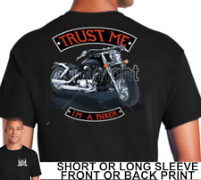 Camiseta masculina Biker Classic American Motorcycle Chopper Trust Me I'm A Biker, usado comprar usado  Enviando para Brazil