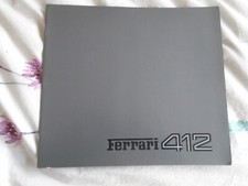 Ferrari 412 brochure for sale  KINGS LANGLEY