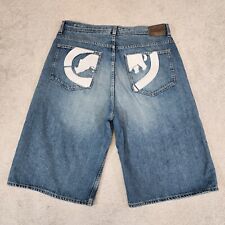 Shorts jeans masculino vintage Ecko Unltd 36 ajuste largo grande bordado rinoceronte skate comprar usado  Enviando para Brazil