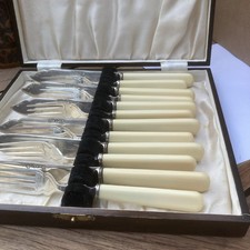 Set fish knives for sale  LUDLOW