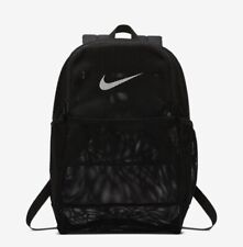 Mochila de malha Nike Brasília preta academia treino escolar Swoosh 26L transparente, usado comprar usado  Enviando para Brazil