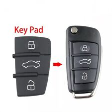 Usado, Chaveiro 3 botões almofada de borracha substituição para Audi A1 A3 A4 A6 S3 S4 TT Q3 controle remoto comprar usado  Enviando para Brazil