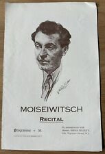 Moiseiwitsch concert recital for sale  LONDON