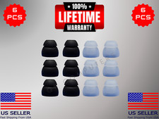 6 fones de ouvido de silicone MED duplo 2 camadas pontas para Sony XB60EX XB90EX comprar usado  Enviando para Brazil
