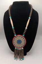 Hand beaded medallion for sale  Yukon