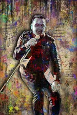 Pôster U2 BONO, BONO U2 Pop Art Tribute Print Frete Grátis EUA, usado comprar usado  Enviando para Brazil
