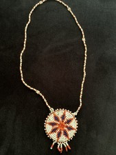 Perlenkette vintage native gebraucht kaufen  Frankfurt am Main