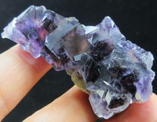 Usado, 37g de espécime mineral de cristal de fluorita e mica e pirita roxa, Mongólia Interior, China! comprar usado  Enviando para Brazil
