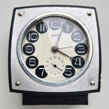 Usado, Mini despertador mecânico soviético antigo ZARIA USSR 1980 comprar usado  Enviando para Brazil