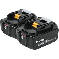Usado, Bateria de íon de lítio Makita BL1850B-2 18 volts 5,0 Ah LXT pacote com 2 GENUÍNA comprar usado  Enviando para Brazil