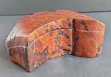 JARRAH BURL Joalheria Caixa com Tampa Feita à Mão Madeira de Eucalipto Marginata W. Austrália, usado comprar usado  Enviando para Brazil
