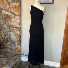 Vestido vintage Lillie Rubin de un hombro con lado fruncido y detalle de cuentas segunda mano  Embacar hacia Mexico