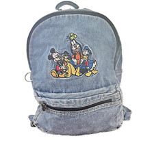 Mochila jeans bordada vintage Disney Mickey Minnie Donald Pluto algodão pateta comprar usado  Enviando para Brazil