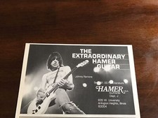 Usado, 1981 VINTAGE 8"X5.25" IMPRESSÃO Ad HAMER GUITARS THE RAMONES JOHNNY RAMONE comprar usado  Enviando para Brazil