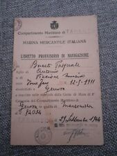 Libretto marina mercantile usato  Cuglieri