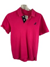 Camisa polo masculina Aeropostale rosa média manga curta logotipo 100% algodão pique comprar usado  Enviando para Brazil