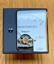 Simpson microammeter taut for sale  Lowell