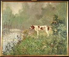 hunting oil painting for sale  MARLOW